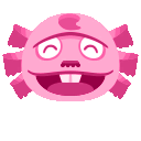 a gif of dr. shrunk from animal crossing bouncing up and down